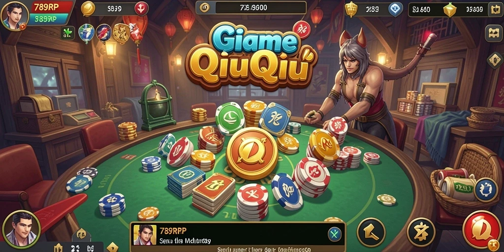 Gameplay QiuQiu yang seru dalam 789RP dengan grafis menarik.
