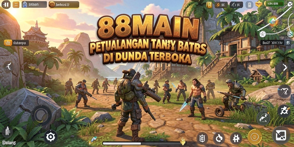 Screenshot menampilkan gameplay epik dalam dunia terbuka 88MAIN.