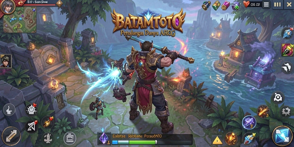 Screenshot menunjukkan aksi seru pemain dalam pertempuran ARPG.