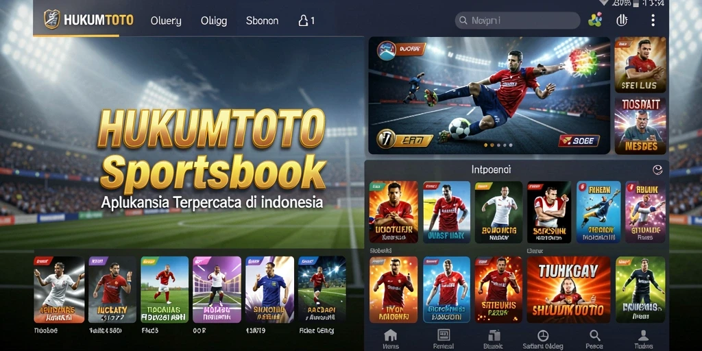Tampilan gameplay menarik dari aplikasi HUKUMTOTO Sportsbook.