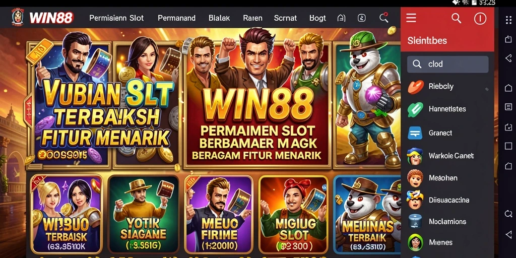 Screenshot gameplay <strong>WIN88</strong> yang menampilkan keseruan permainan Slot.